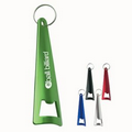 Aluminum Triangular Bottle Opener Keychain